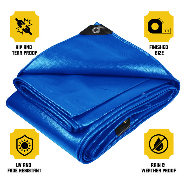 Core Tarps Extreme Heavy Duty 20 Mil Tarp Cover, Waterproof, UV